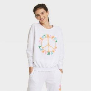 Stay Happy Graphic Sweatshirt